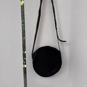 Minor History Full Moon Black Leather Crossbody Bag